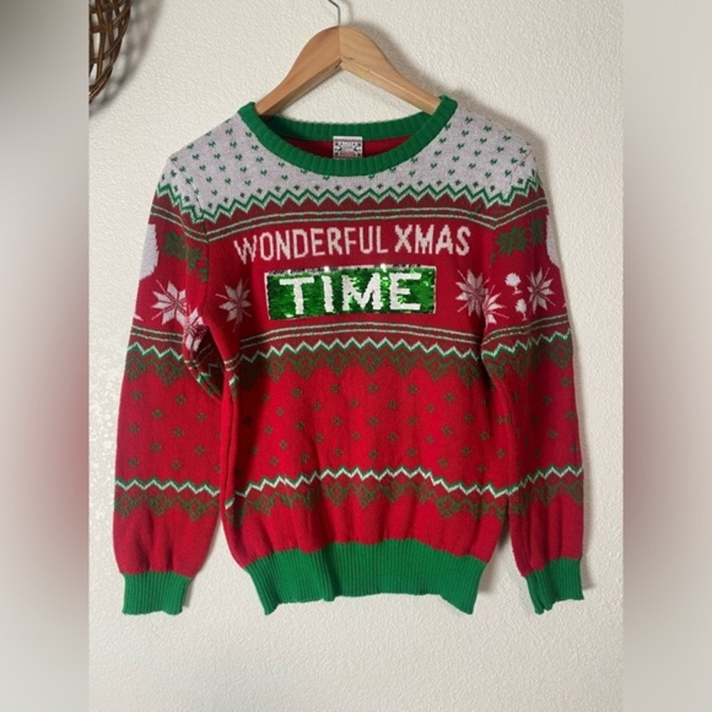 Wine Ugly Holiday Party Christmas Sweater